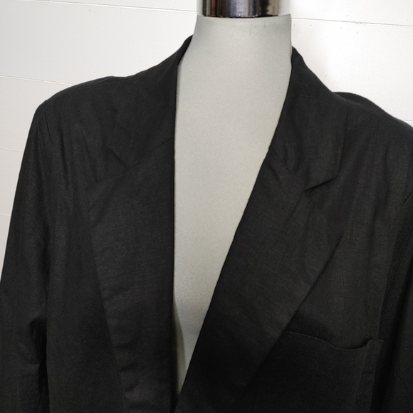 ADDITION Elle Linen Blend Jacket Size 24 - Picture 3 of 11